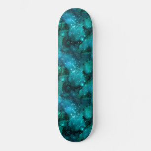 Skate Série Teal Galaxy Design 6  