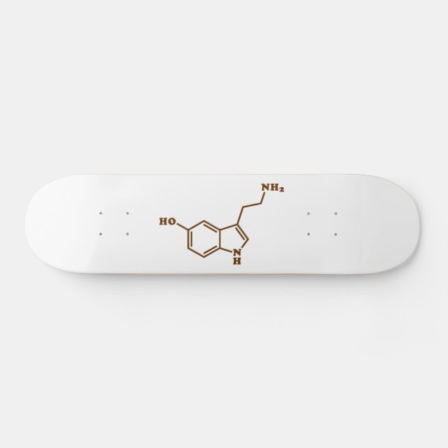 Skate Serotonina Fórmula Química Molecular (Horz)