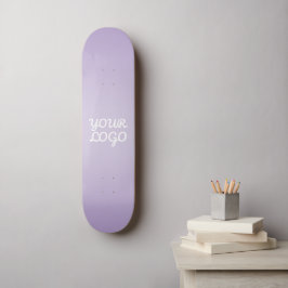 Skate Seu Logotipo & Moderno Ombre Simples | Lavanda