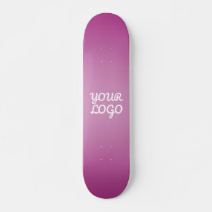 Skate Seu Logotipo & Moderno Ombre Simples   Roxo