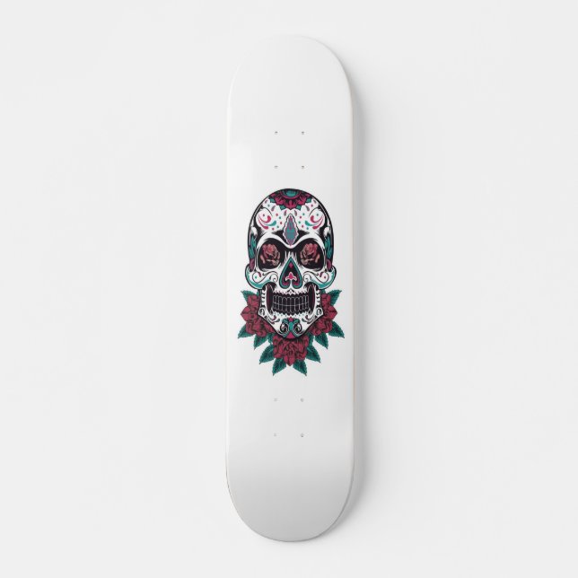 Skate Shape com caveira mexicana (Frente)
