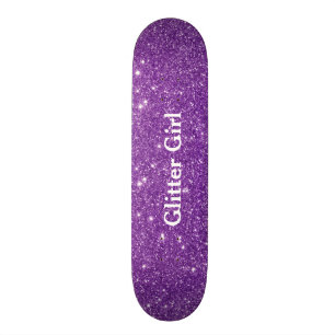 Skate Show de Menina Brilho Roxo Mostre Seus Brilhos