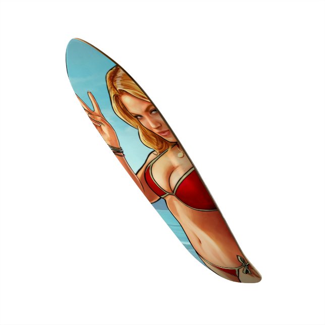 Skate Signature Beach Babe Custom Pro Long Conselho (Frente)