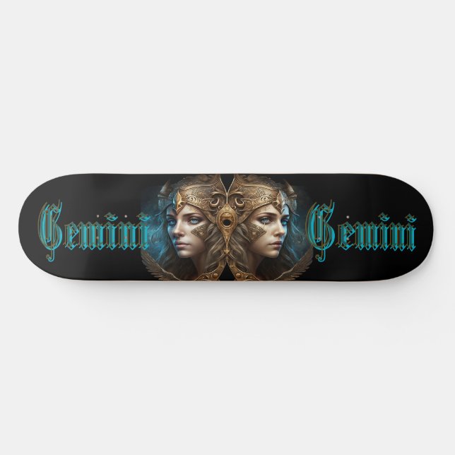 Skate Signo Zodiacal de Gêmeos (Horz)