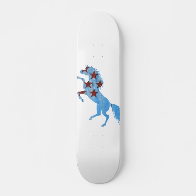 Skate Silhueta azul (Frente)