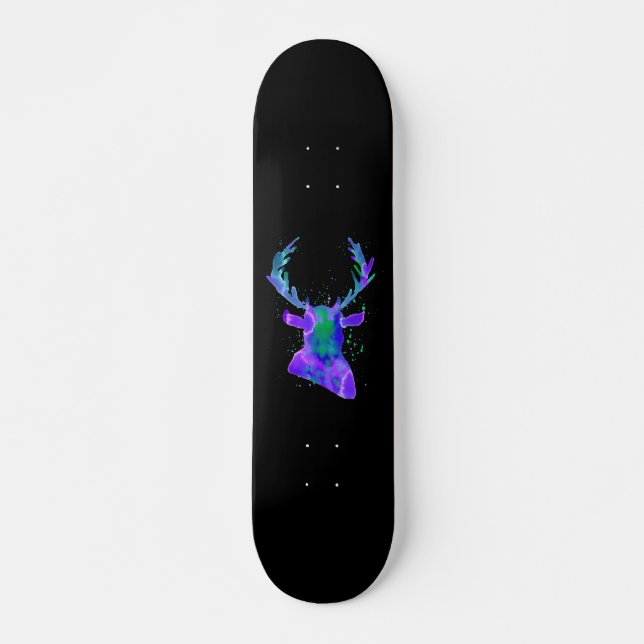 Skate Silhueta de Veado Roxo (Frente)