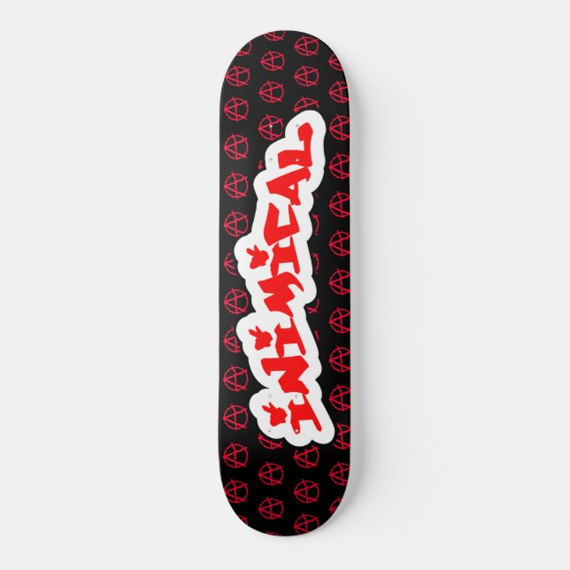 Skate Símbolo de Anarquia Inímica (Frente)
