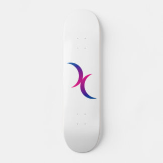 Skate Símbolo do Orgulho Bissexual da Lua do Crescente D