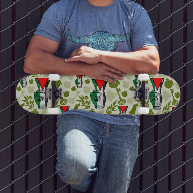 Skate Símbolo do Triângulo Vermelho da Resistência do Si (Ao ar livre 3)