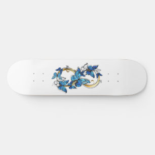 Skate Símbolo infinito de borboletas azuis Morpho