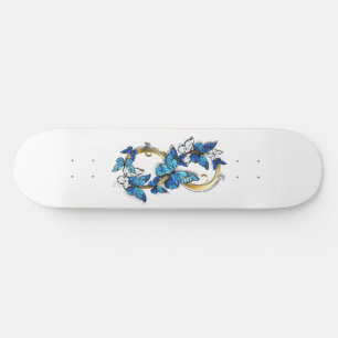 Skate Símbolo infinito de borboletas azuis Morpho