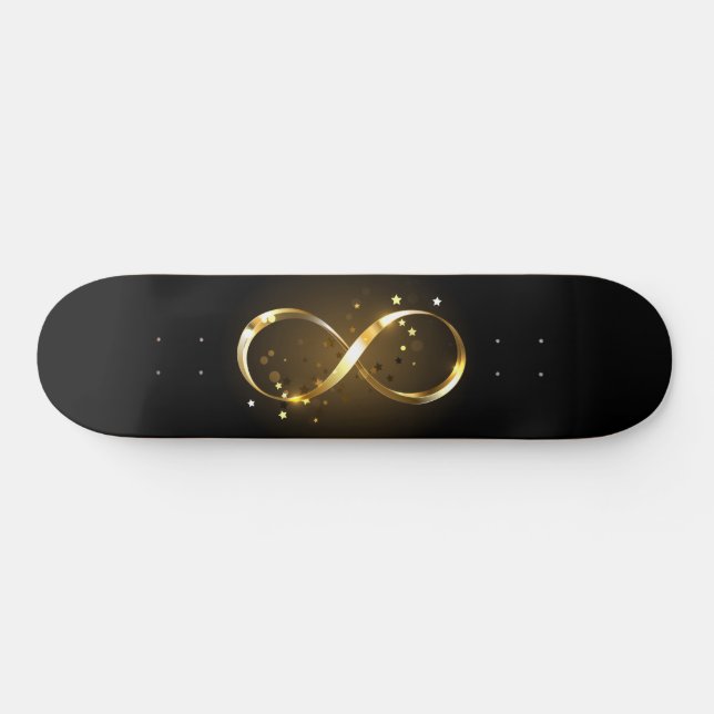 Skate Símbolo Infinity do ouro (Horz)