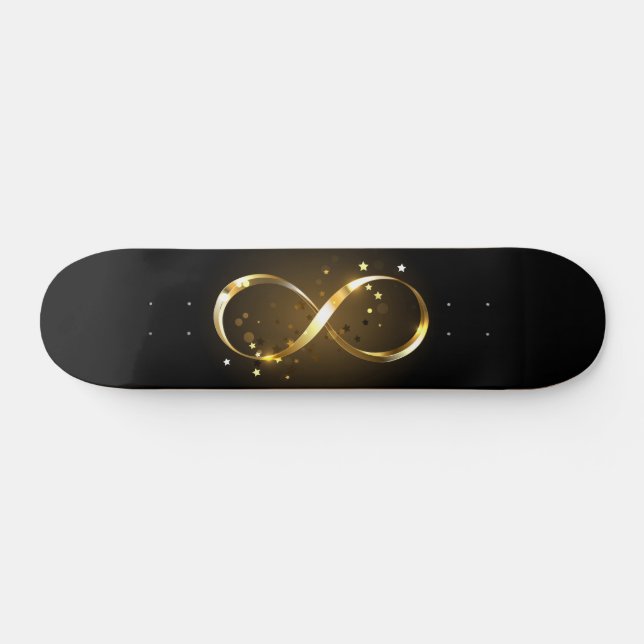 Skate Símbolo Infinity do ouro (Horz)