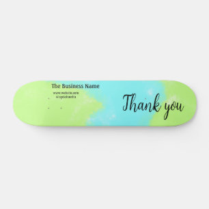 Skate Simple thank you add business name details text t