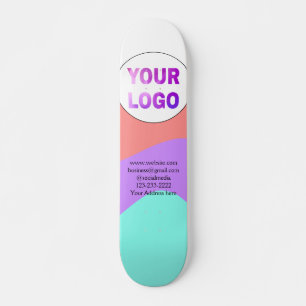 Skate simples e mínimo adicione seu logotipo/design aqu