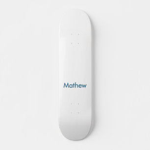 Skate simples letra inicial monograma adicione seu nome