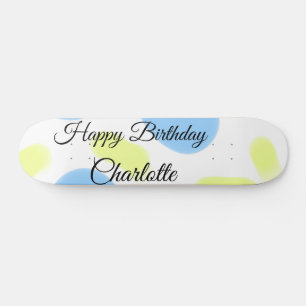 Skate SIMPLES MINIMAL.CUTIE ADICIONE NOME BEBÊ feliz ani
