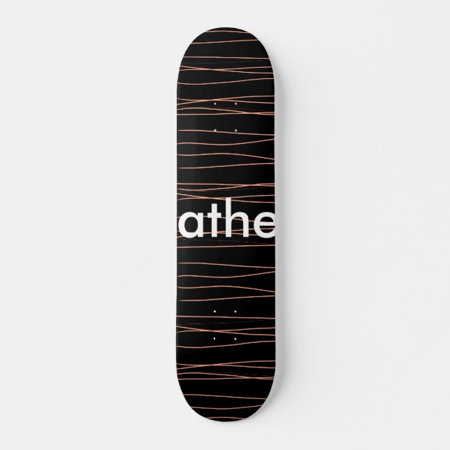 Skate Simples monograma adicione seu nome com letra míni (Frente)