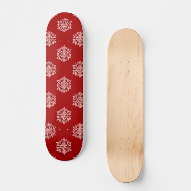 Skate Simply Christmas Collection Red & White Snowflake (Frente)