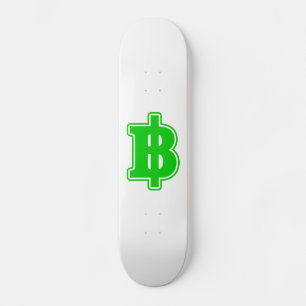 Skate SINAL DE BAHT VERDE ฿ Moeda Tailandesa ฿