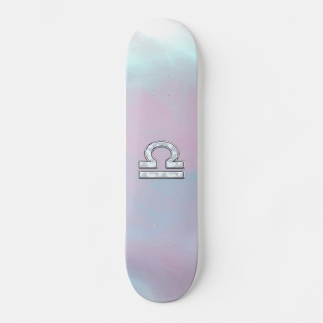 Skate Sinal de Libra Moderno em Estilo Nácar (Frente)