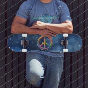 Skate Sinal de Paz no Espaço