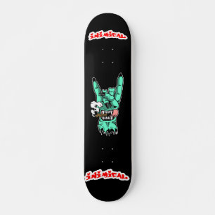 Skate Sinal do Diabo da Mão Inímio Zombie