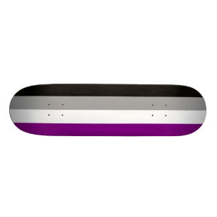 Skate Sinalizador de Orgulho Asexual