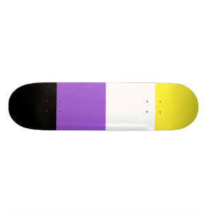 Skate Sinalizador do Orgulho Não Binário
