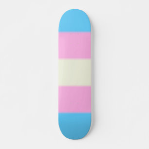 Skate Sinalizador do Orgulho Transgênero de Queda