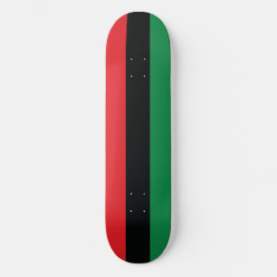 Skate Sinalizador vermelho, preto e verde