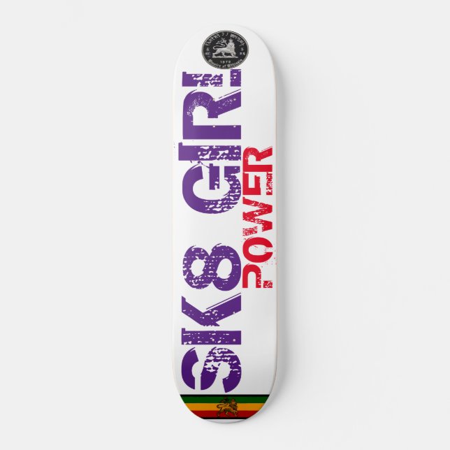 skate SK8 GIRL POWER (Frente)
