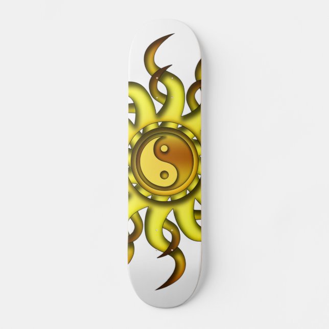Skate skate, Yin Yang Sun, Amarelo Dourado (Frente)