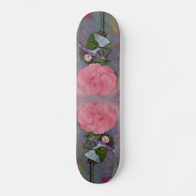 Skate Skateboard. cor-de-rosa de Rosegifts Ragdoll (Frente)