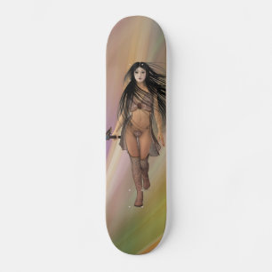 Skate Skateboards de arte feminina da Guerreira Gótica