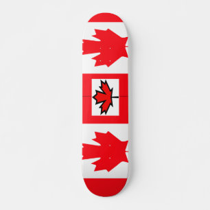 Skate skateboards de bandeira canadense