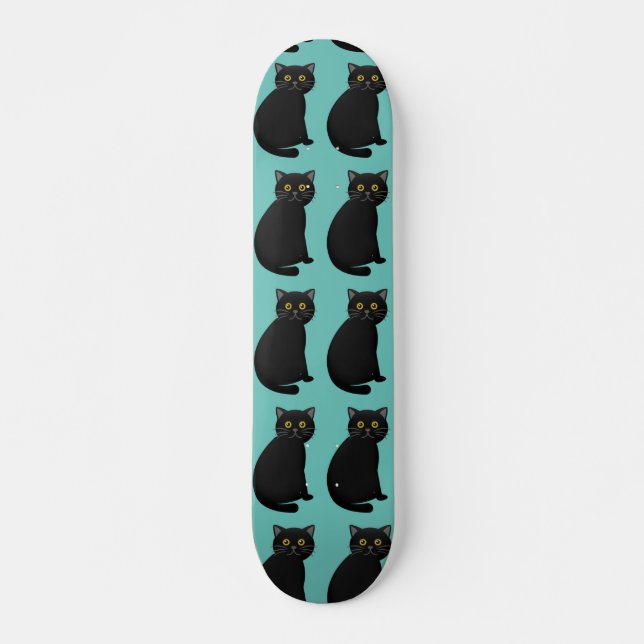 SKATE SKATEBOARDS DE GATO PRETO (Frente)