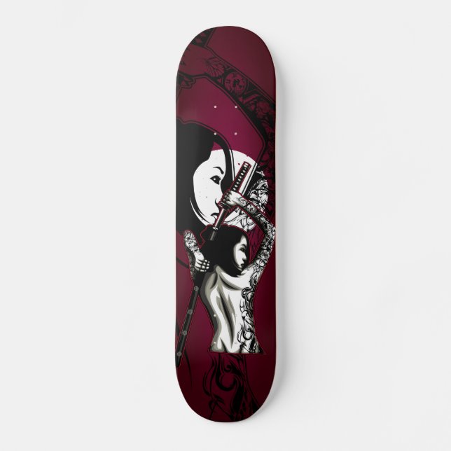 Skate Skateboards Mulher samouraïd (Frente)