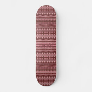 Skate skateboards personalizadas do padrão Aztec