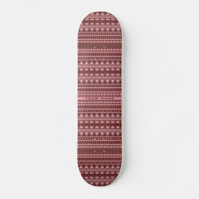 Skate skateboards personalizadas do padrão Aztec (Frente)