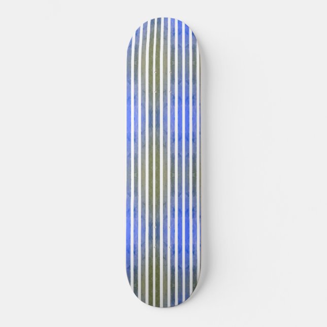 Skate skater de linhas verdes-azuis (Frente)