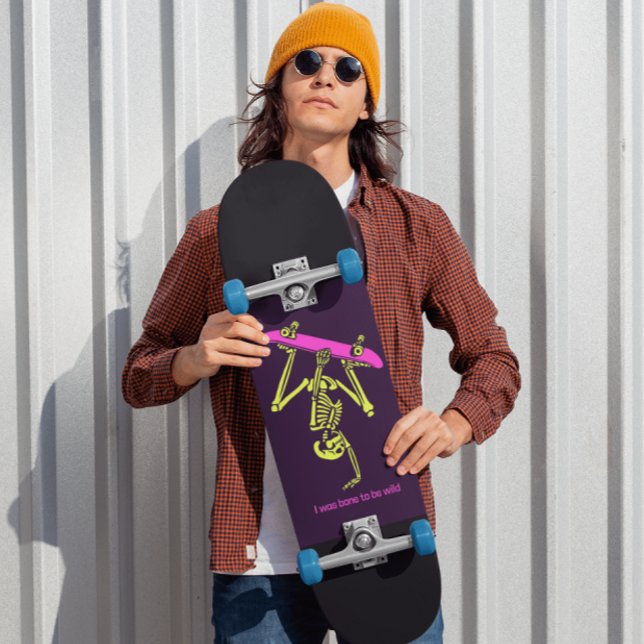 SKATE SKELETON SKATEBOARDING 'OSSO A SER SELVAGEM' (Criador carregado)
