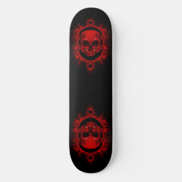 Skate skeleton vermelho - skeleton vermelho