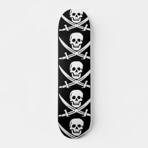 SKATE SKULL N CROSSBONES PIRATE SKATEBOARDS