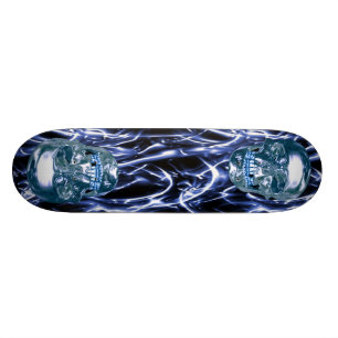 Skate Skulls Blue Chrome