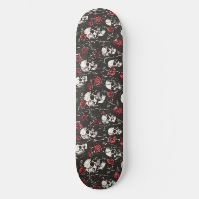 Skate Skulls e Rosas Góticos (Frente)