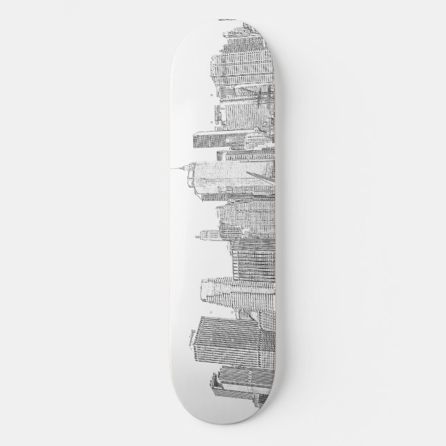Skate Skyline de Manhattan na noite (Frente)