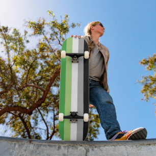Skate SlipperyJoe's Aromtic Pride Flag gay Dom LGBTQ