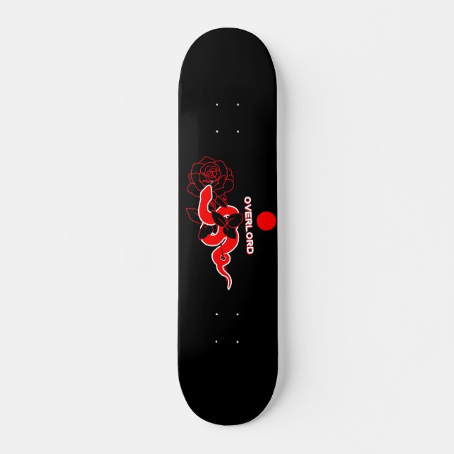 Skate Snake&Rose: Ponto vermelho (Frente)