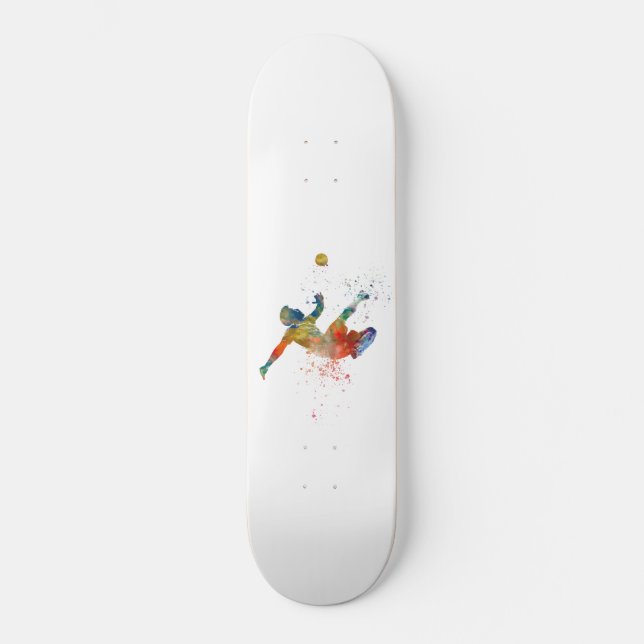 Skate Soccer player in watercolor (Frente)
